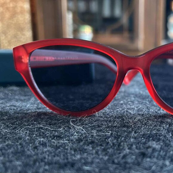Quay Australia Translucent Red Iconic & Bold Rizzo Cat-Eye Sunglasses - OS - Picture 5 of 10